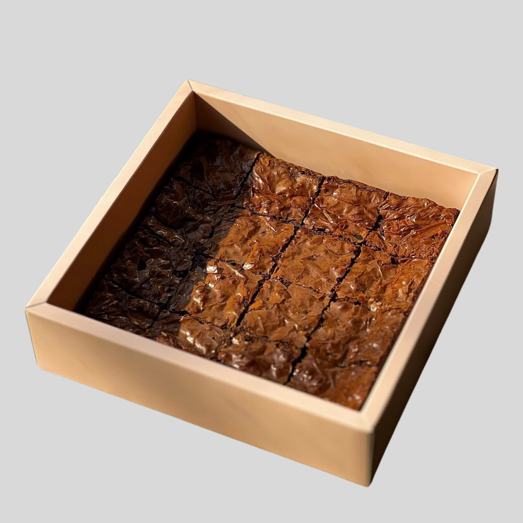 Brownie Fondant Maison Version Avec Crème Décorée