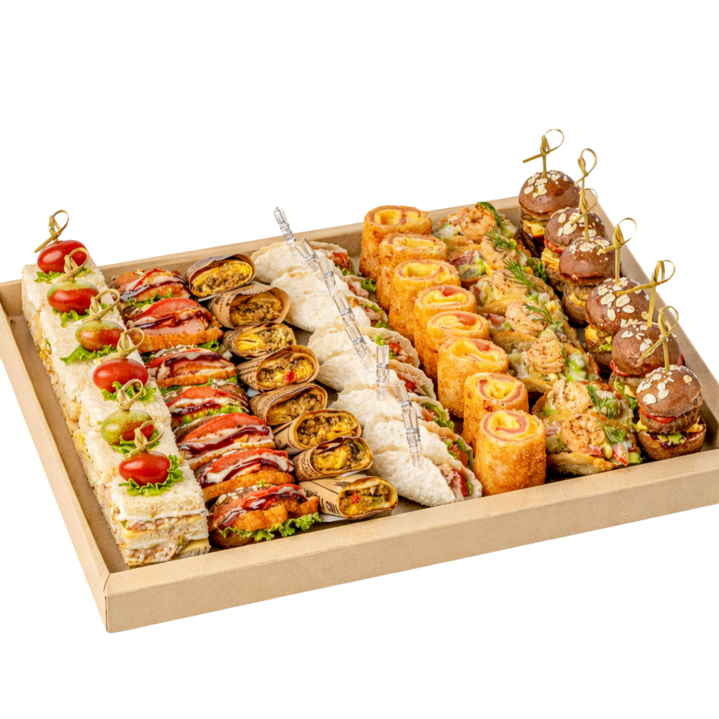 Plateau Salé Assorti – Mini Bouchées