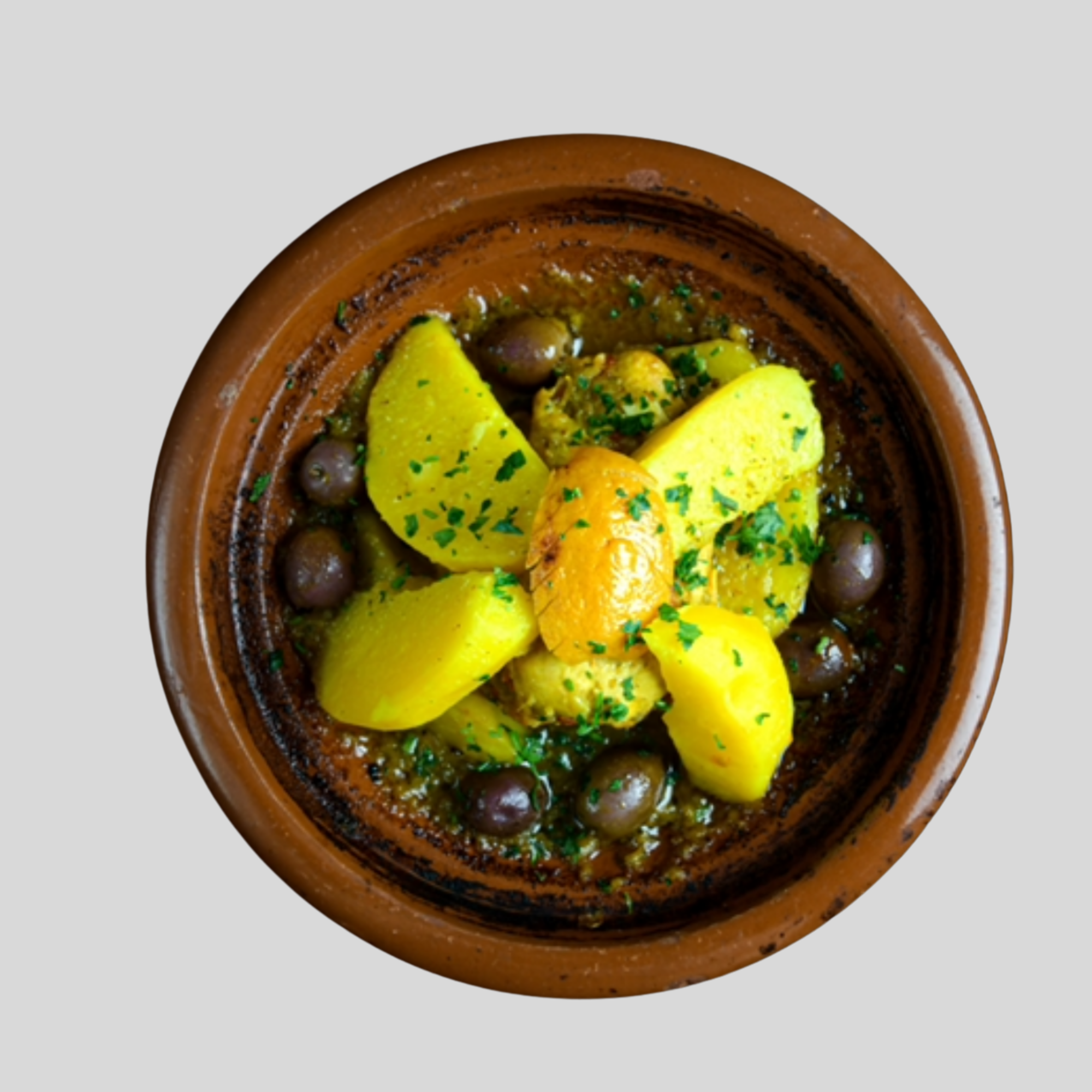 Tajine Poulet, Olives & Pommes de Terre